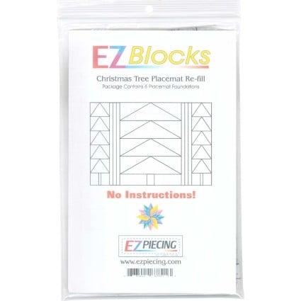 Refill for Christmas Trees Placemat - EZ Blocks
