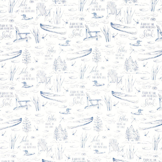 Toile Cream Yardage - Wilmington Prints