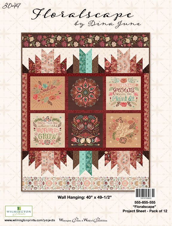Floralscape Project Quilt Kit - Wilmington Prints