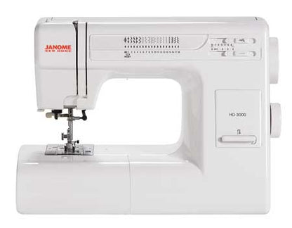 Janome HD-3000 Heavy Duty sewing machine, front view