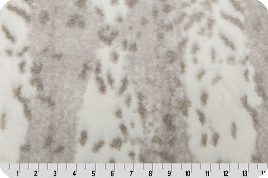 End of Bolt Luxe Cuddle Siberian Leopard Silver - Shannon Fabrics