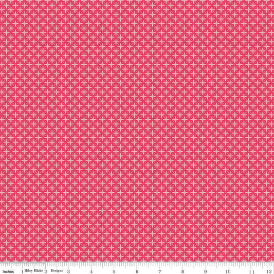 Flora No. 6 Geometric Raspberry - Riley Blake Designs