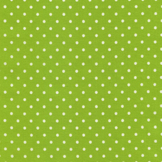 Lime With Small White Dots - Timless Treasure