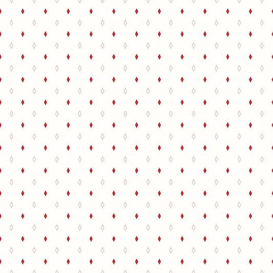 Red Hot C11680-Diamonds Off White - Riley Blake Designs