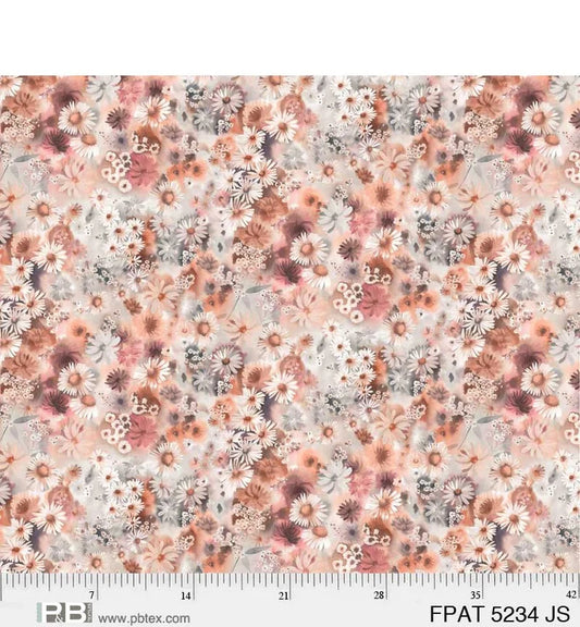 Flower Patch 108" Dusky Pink - P&B Textiles