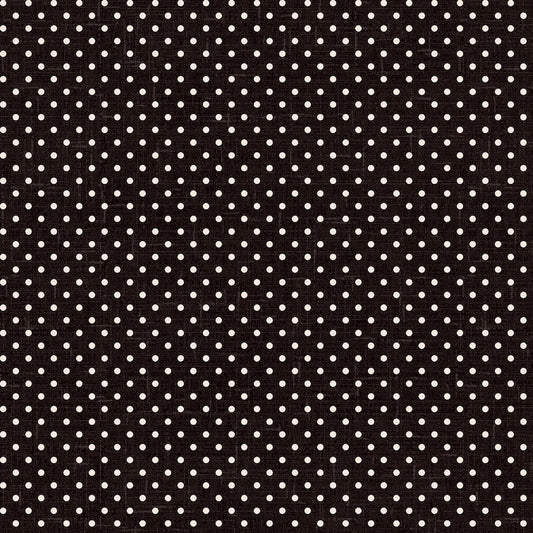 Blackberry Bramble Small Dot Black Ivory - Wilmington prints