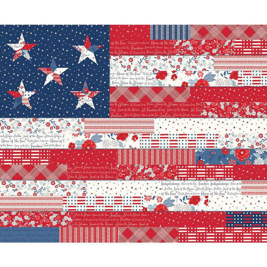 Land of the Brave Flag Panel P13147 by Riley Blake Designs