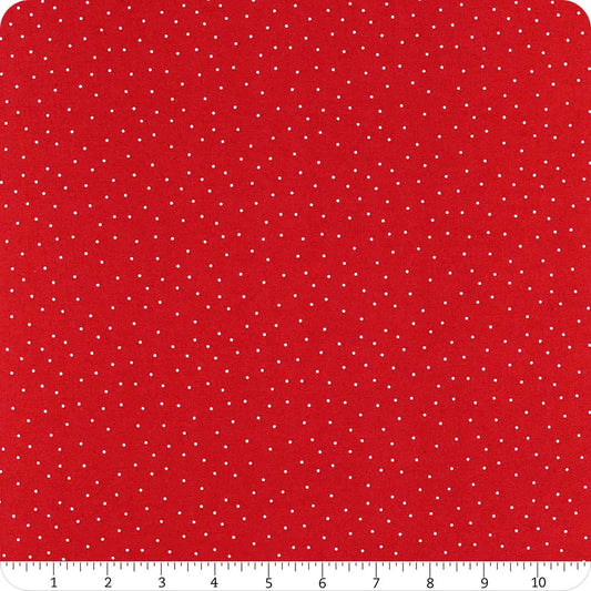 Red & Small White Dots - Kimberbell Basics / Maywood Studio