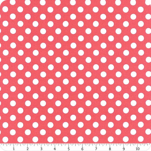 Pink & Large White Dots - Kimberbell Basics / Maywood Studio