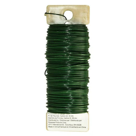 Panacea 22 Gauge Green Floral Wire