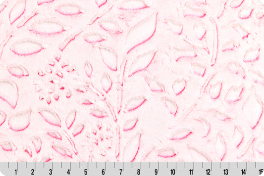 End of Bolt Luxe Cuddle® Frosted Poppy Think Pink - Shannon Fabrics