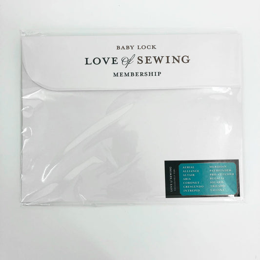 baby lock Love of Sewing Memberships 1, 2, & 3