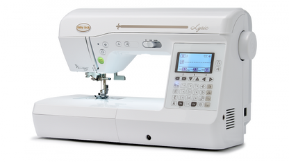 Baby Lock Lyric sewing machine, angled left view