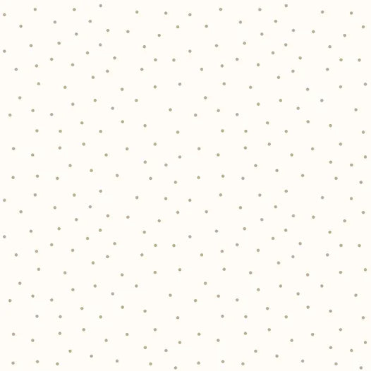 White & Small Grey Dots - Kimberbell Basics / Maywood Studio