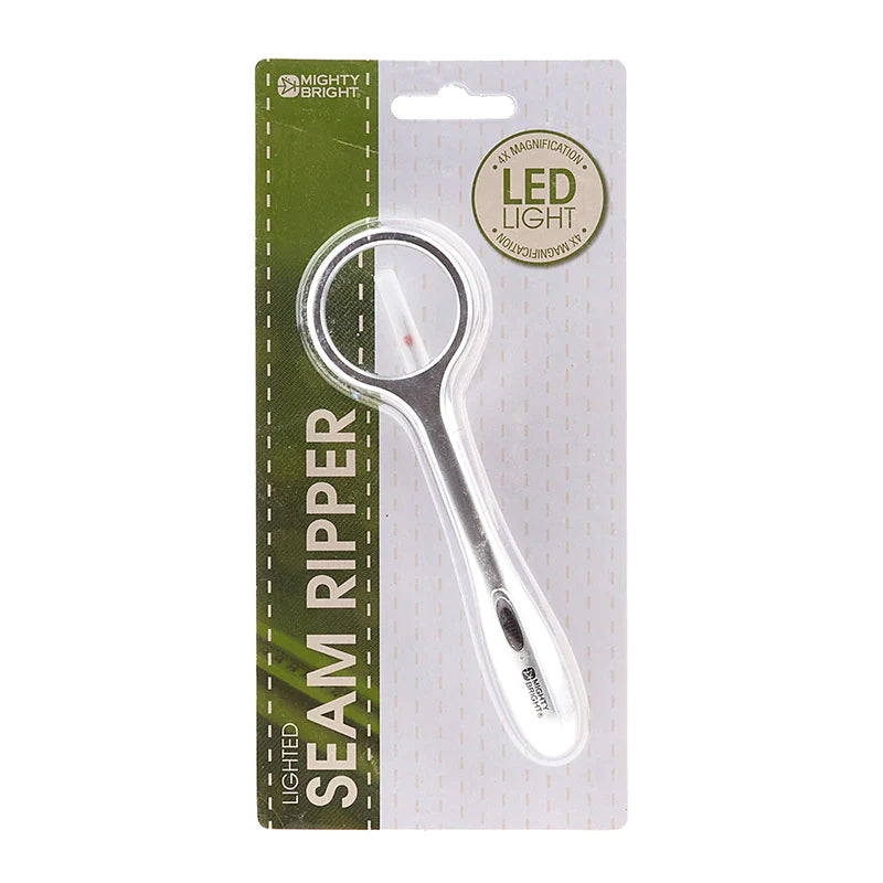 Mighty Bright Lighted Seam Ripper, Silver