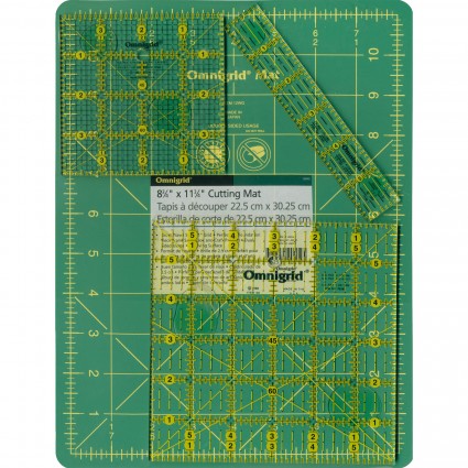 Omnigrid Rulers & Cutting Mat Travel Kit