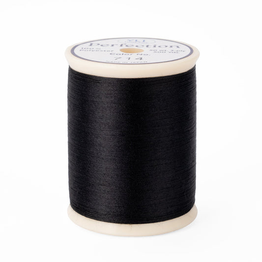YLI Perfection Spool Thread, 50 w., 3-ply,  500yds # 714 Black