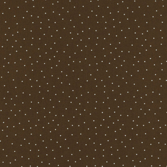 Brown & Small White Dots - Kimberbell Basics / Maywood Studio