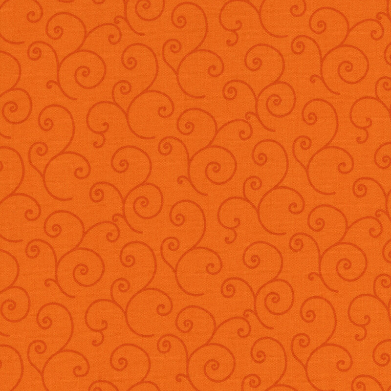 Orange Tonal Scroll - Kimberbell Basics / Maywood Studio