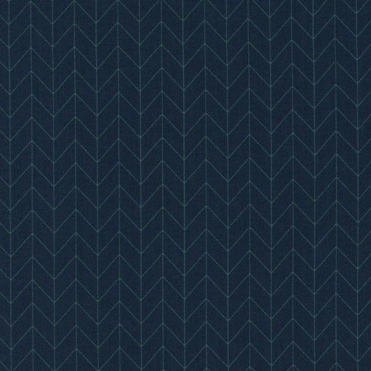 Navy Chevron - Kimberbell Basics / Maywood Studio