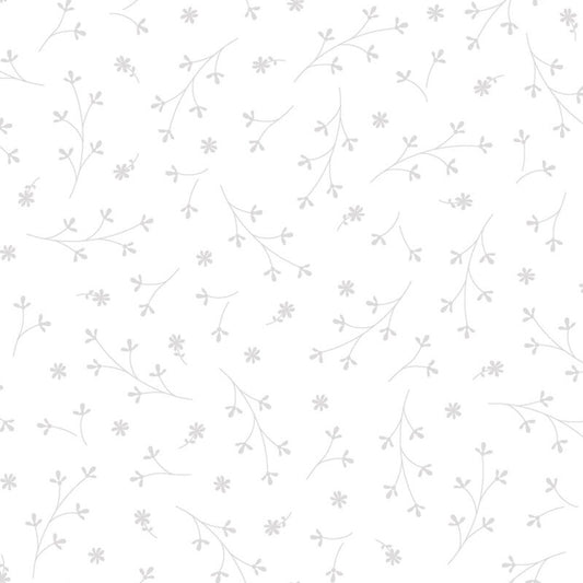 Kimberbell Basics White Pretty Petals White on White