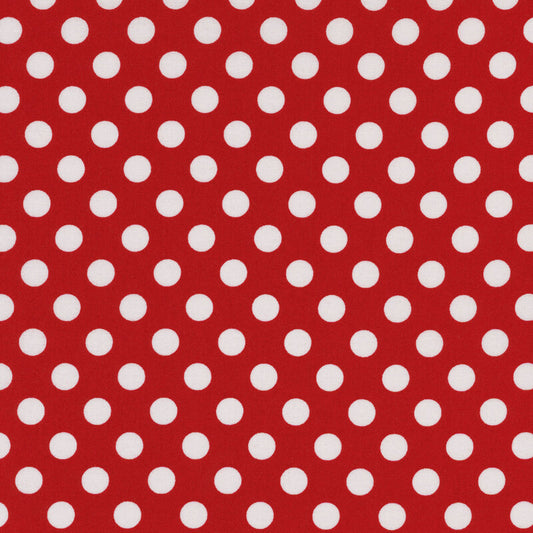Red & Large White Dots - Kimberbell Basics / Maywood Studio