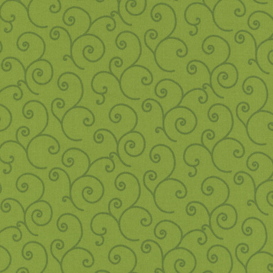 Green Tonal Scroll - Kimberbell Basics / Maywood Studio