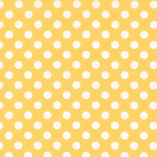 Yellow & Large White Dots - Kimberbell Basics / Maywood Studio