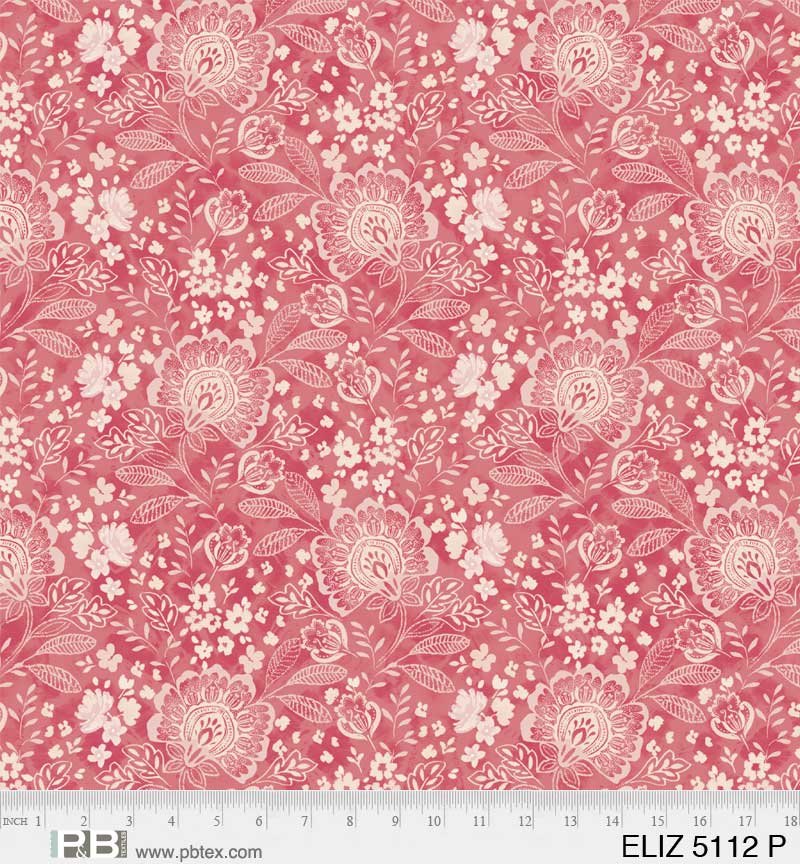 Elizabeth 108" Wide Backing Pink - P&B Textiles