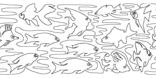 Aquarium - Golden Threads Pantograph Pattern