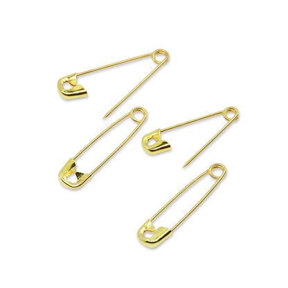 Dritz Saftey Pins, Assorted Sizes, GILT, 50pc
