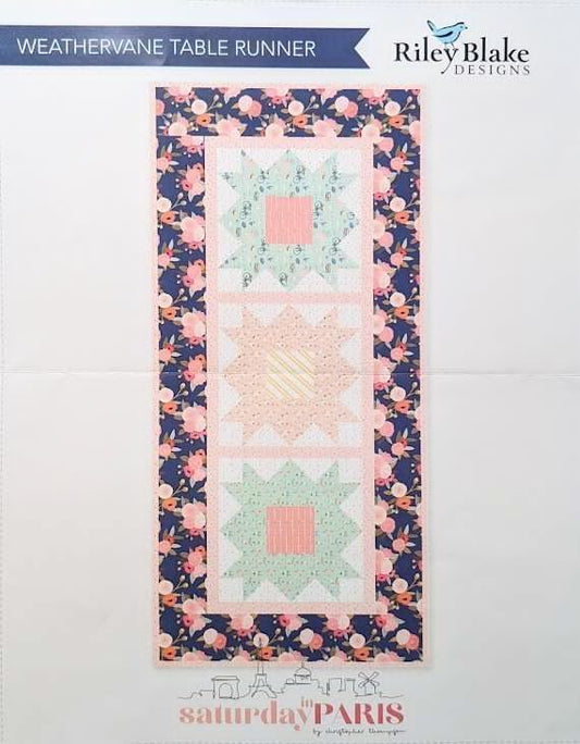 "Saturday in Paris" Weathervane Table Runner - By Riley Blake Designs for babylock (EXCLUSIVE)