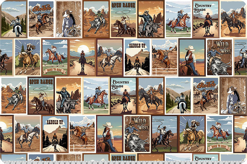 Echoes of the Range Country Grit Quilting Cuddle® Multi - Shannon Fabrics