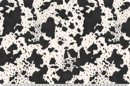 Echoes of the Range Longhorn Quilting Cuddle® Black - Shannon Fabrics