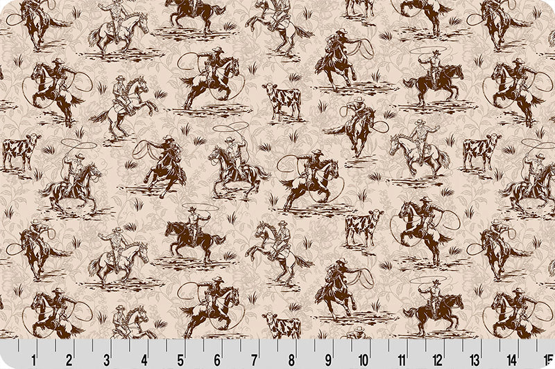 Echoes of the Range Prairie Quilting Cuddle® Chocolate - Shannon Fabrics