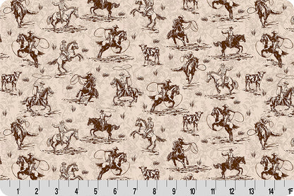 Echoes of the Range Prairie Quilting Cuddle® Chocolate - Shannon Fabrics