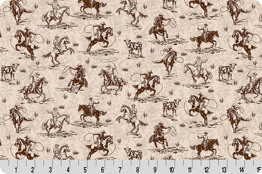 Echoes of the Range Prairie Quilting Cuddle® Chocolate - Shannon Fabrics