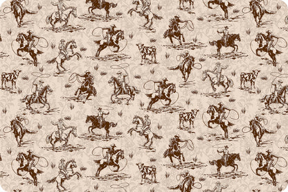 Echoes of the Range Prairie Quilting Cuddle® Chocolate - Shannon Fabrics