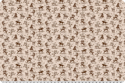 Echoes of the Range Prairie Quilting Cuddle® Chocolate - Shannon Fabrics
