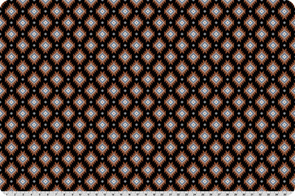 Echoes of the Range Running Wild Quilting Cuddle® Black - Shannon Fabrics