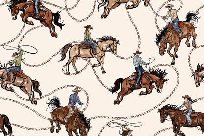 Echoes of the Range Saddle Ranch Quilting Cuddle® Natural - Shannon Fabrics