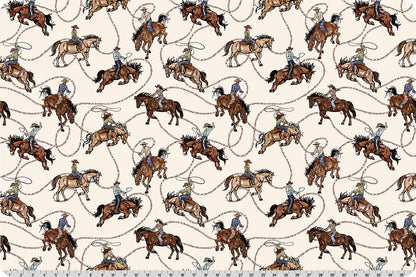 Echoes of the Range Saddle Ranch Quilting Cuddle® Natural - Shannon Fabrics