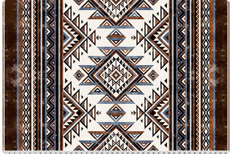 Echoes of the Range Santa Fe Quilting Cuddle® Chocolate - Shannon Fabrics