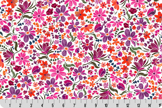 Whispering Blooms Mystical Quilting Cuddle® Snow - Shannon Fabrics
