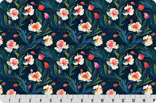 Whispering Blooms Nightshade Quilting Cuddle® Vibrant - Shannon Fabrics
