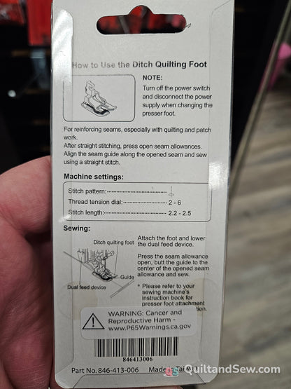 Janome Acufeed Ditch Quilting Foot