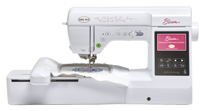 Baby Lock Bloom sewing and embroidery machine with 5x7 embroidery unit