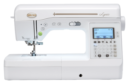 Baby Lock Lyric sewing and quilting machine, front view