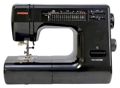 Janome HD-5000 Black Edition Heavy-Duty 18-Stitch Sewing Machine