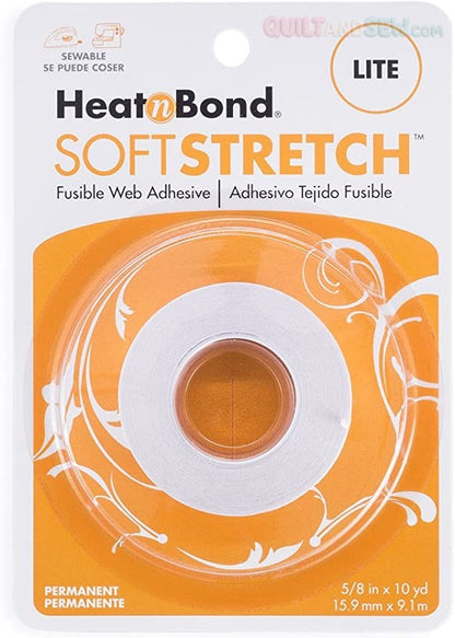 HeatnBond Soft Stretch Ultra Iron-On Adhesive Tape, 5/8 in x 10yds